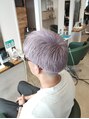 アグ ヘアー ラジアン 赤羽店(Agu hair radian)&nbsp;男もブリーチでかっこよく。ホワイトバイオレットシルバー！