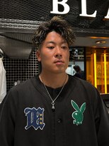 ブラック(BLACK) ギャングスパイラル/ツイストスパイラル/メンズパーマ