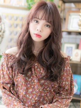 カバーヘア ブリス 大宮西口(COVER HAIR bliss) シースルーバング外国人風ピンクラベンダー大宮20代30代40代a!