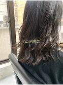 【横浜美容室ネイミーズ】アッシュグレージュセミロング