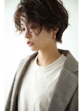 ナック ウメダ(knack UMEDA) 毛先パーマ　マニッシュショート【梅田　茶屋町】◎30代40代50代