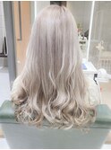 20代30代40代大人かわいいゆるふわ愛され髪◎ホワイトグレージュ