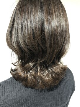 エル ヘアサロン なんば店(eL) eL☆HIROSHI くびれボブ ベージュ オリーブ オッジオット