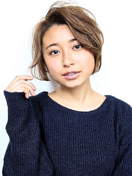 ヘアメイク フレンシア(hair make flencia) 30代女性のひし形ショートボブ