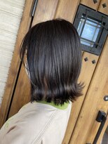 フゥカ 類家店(fuka)&nbsp;八戸　暗髪カラー　ピスタチオグレージュ　２０代　３０代