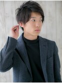ソフト&ワイルド*ダークアッシュ束感ショートL