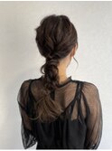 大人っぽ編みおろしスタイル