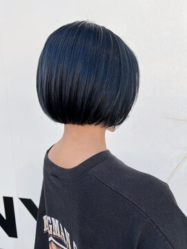 ニューヨークニューヨーク テラッソ姫路店(NYNY) インナーカラーブルーネイビー暗髪黒髪透明感ブルーブラック