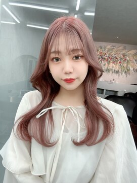 ロンド マーレ 天神大名店(Lond mare) イメチェン/チェリーブラウン/フェミニン/束感/ピンクカラー