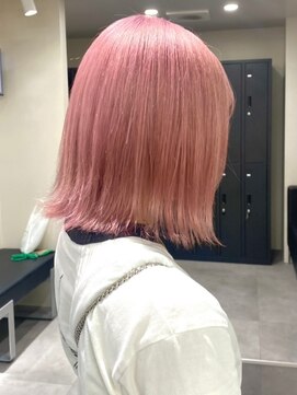 ベレーザ 渋谷(BELEZA) 4627ベビーピンク艶髪ハイトーンカラー韓国ヘアホワイトピンク