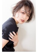 前髪マチルダボブピンクベージュインナーグレージュウルフ所沢
