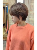 【ベース顔・丸顔】マッシュショート  20代 　30代