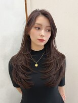 ジーナ 船橋南口(Zina)&nbsp;髪質改善＊アッシュブラックセンターパート＊【Zina 船橋南口】