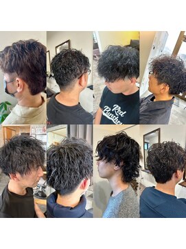 ダブ(DAB) 【メンズパーマ】波巻きツイストスパイラル フェザーパーマ