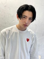 ワンカールニュアンスフェザー韓国カルマメンズパーマ
