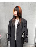 point design/オレンジ 落とせる黒 デザイン