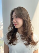 ザック ヴィ(ZACC vie) レイヤーカット オリーブグレージュ ナチュラル