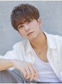 小久保styleフェザーパーマフェザーショートグレーエンドカラー