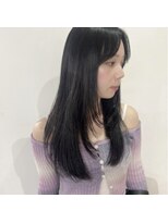 ニコ シモノセキ(NIKO Shimonoseki)&nbsp;【NIKO】 レイヤーカット／ロングレイヤー／ウルフ／黒髪ロング