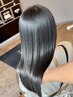 【夏の紫外線+ダメージ用ホームケアTR付き】トーンダウン艶カラー