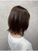 ハッシュカット深みブラウン