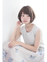 セイドット オモテサンドウ(Say. omotesando) Say.ひし形ショートレイヤーショートヘーゼルグレージュ韓国風