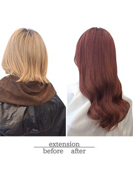 ナム(NAMU) ＊エクステ×ケアカラーbefore～after＊