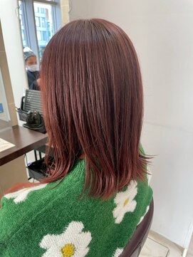 髪質改善/顔周りレイヤーカット/グレージュ[千葉/千葉駅]