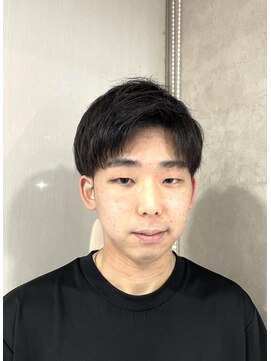 爽やかアップバングマッシュショート