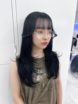 アイトーキョーエス 渋谷(AI TOKYO S) 着物ヘア/ダークアッシュ/ミディアムレイヤーカット/渋谷