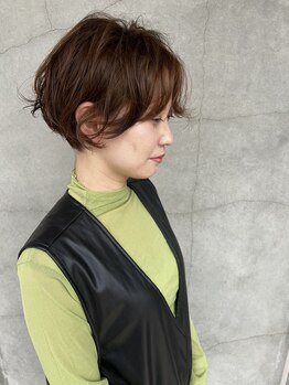 ルブランヘアギャラリー(Le blanc hair gallery)の写真/【徳島/末広】クセを活かす綺麗めショートで自分にもっと自信が出る♪