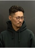 【オールバックパーマ】フェードスタイル