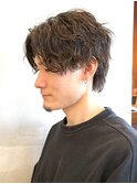 シャドウパーマフェザーショートフェザーパーマメンズカット