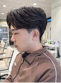 フェザーパーマニュアンスパーマ毛流れパーマメンズパーマ