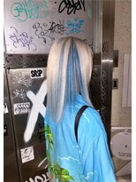 ミュー(Mu)&nbsp;デザインカラー　アイスブルー　ホワイトブロンド