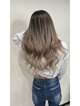 ヘアーデザイン ジェルム(Hair Design germe) バレイヤージュ風プルエクステ #しのだスペシャル