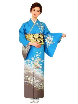 ゲッカビジン(GEKKABIJIN) レンタル訪問着AS44 45000円《東京着物レンタル六本木月下美人》