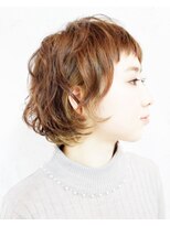 ブルー ヘアーメイク(Blue Hair Make)&nbsp;質感で遊ぶ！ボブパーマスタイル