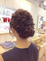 ブロッサム ヘアデザイン(blossom)&nbsp;ねじり編み込みアップ
