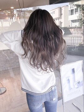 ヘアメイク シュシュ(Hair make chou chou) バレイヤージュグレージュ【chou-chou 北林夏実】