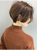 【morio池袋】大人可愛い前下がり透け感ショート♪