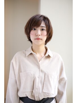 シアン 栄店(CYAN.) 毛先パーマで、くせ毛風パーマ×ショートレイヤー