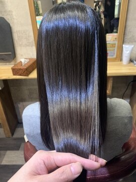 ツヤツヤストレート 髪質改善tokioトリートメント L カラーリゾートai 葛西店のヘアカタログ ホットペッパービューティー