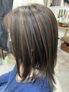 クート(ku-to) ブリーチなしハイライトの立体感×白髪染め&ヘッドスパも人気◎