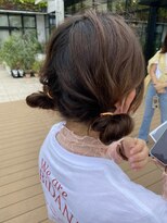 テトラ バイ ネオリーブ 横浜西口店(tetra by neolive)&nbsp;＊ふわふわお団子ツインアレンジ＊