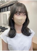 763波巻き髪質改善日本髪フレンチセピアアッシュゆる巻きロング