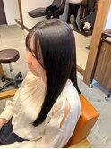 髪質改善ストレート×艶カラー