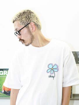 クラスコウベ 三宮店(Krass kobe) MAN’SHAIR 金髪束感ショート