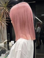 ソル ジングウマエ(SOL JINGUMAE) ダブルカラーピンクベージュピンクブラウンカラーレイヤーカット