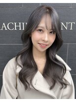 アリーシャ バイ アルティナ(Alisha by artina)&nbsp;くすみブルー-ダークアッシュ-暗めカラー-レイヤーロング2